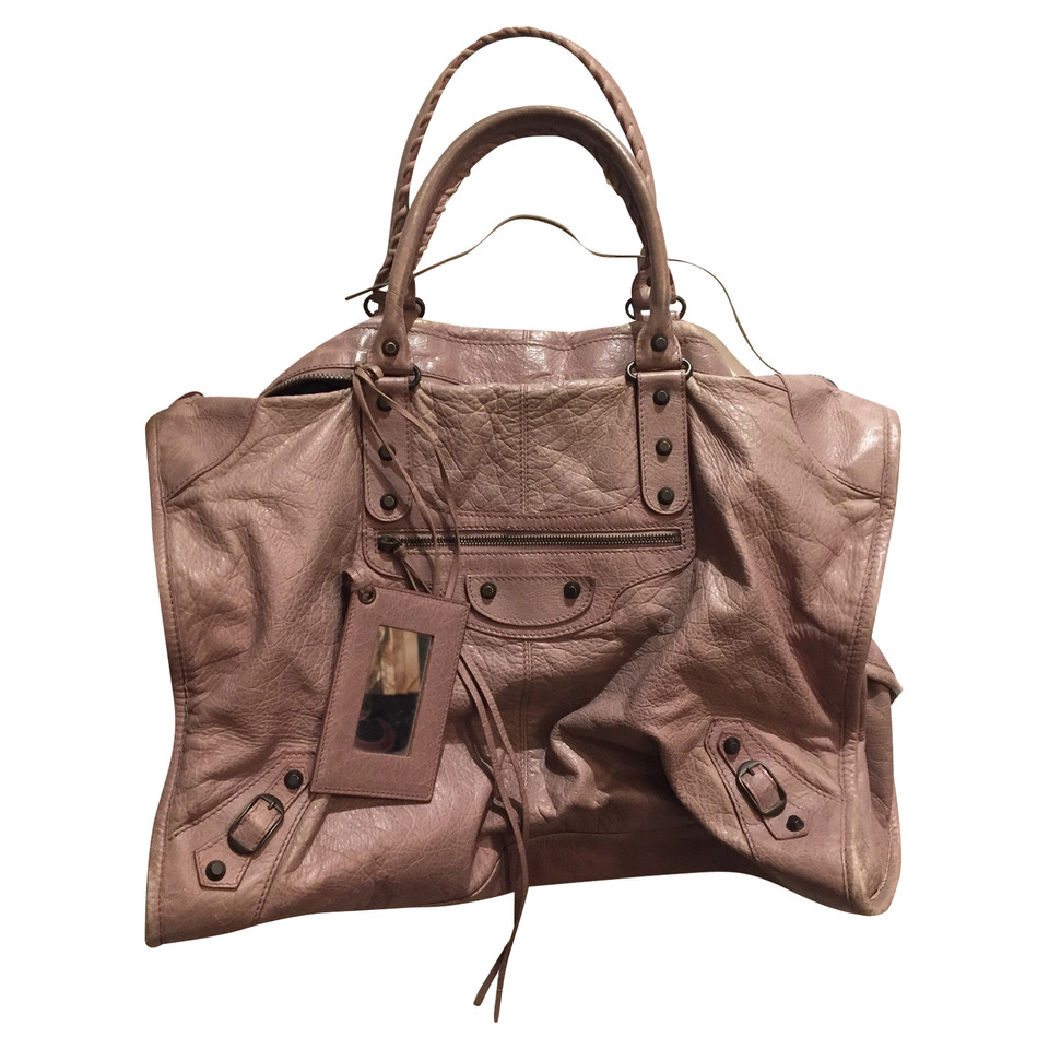 Balenciaga City Bag aus Leder in Nude