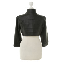 Gestuz Leather Bolero in black