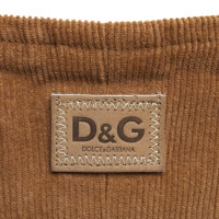 D&G Cord corsage in brown