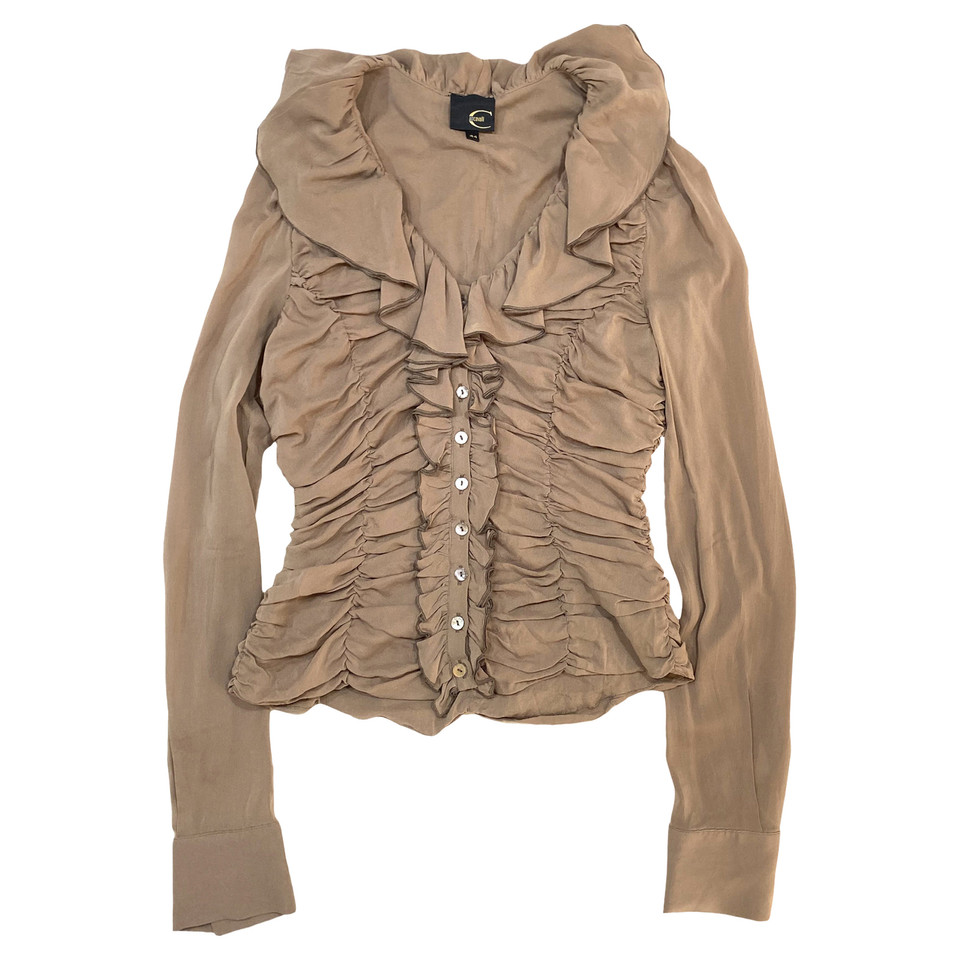 Just Cavalli Top en Soie en Beige