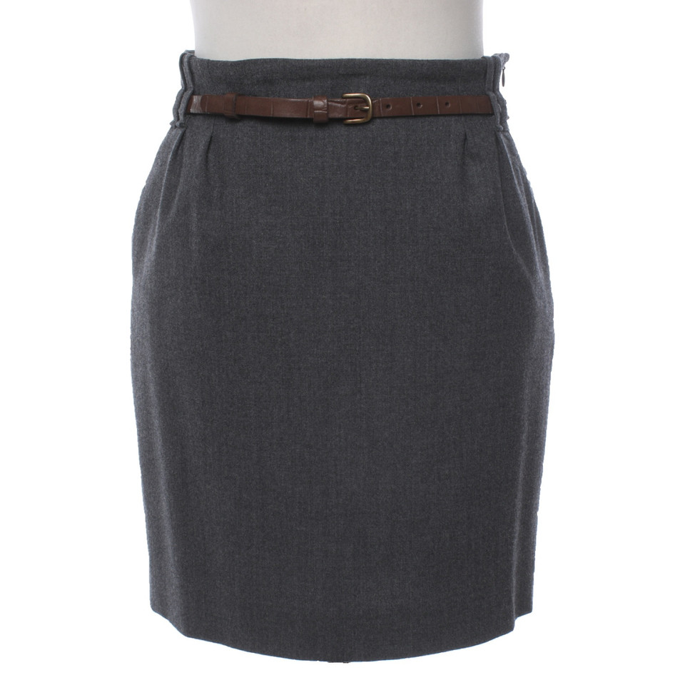 Massimo Dutti Jupe en Laine en Gris