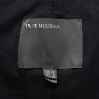 Muubaa Blazer aus Leder in Schwarz
