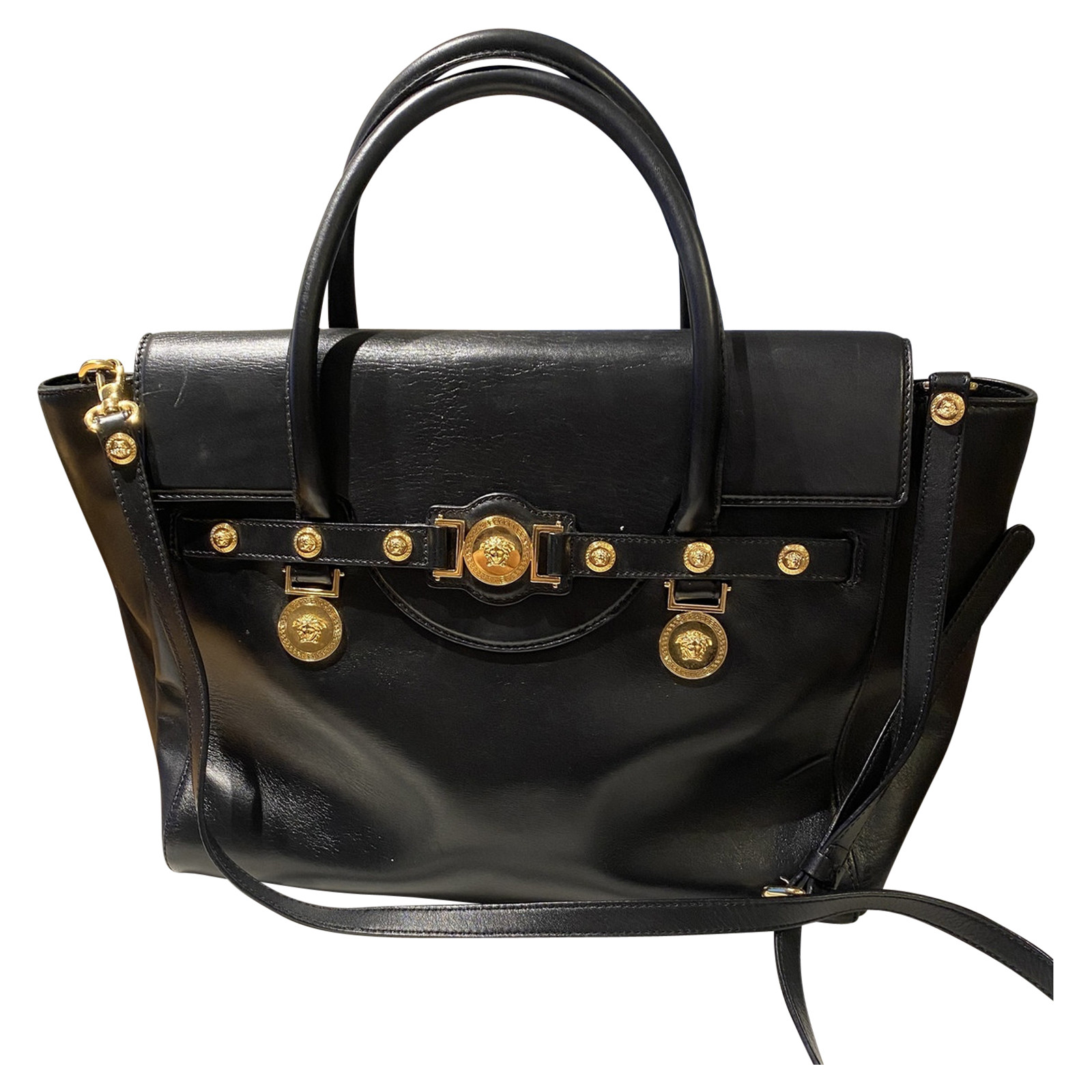 Versace Handtasche aus Leder in Schwarz - Second Hand Versace Handtasche  aus Leder in Schwarz gebraucht kaufen für 480€ (7588403)