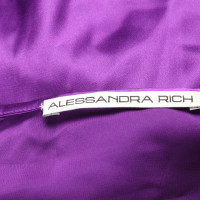 Alessandra Rich Vestito in Seta in Viola