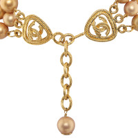 Chanel collana di perle a tre righe