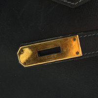 Hermès Sac à main en cuir vintage noir