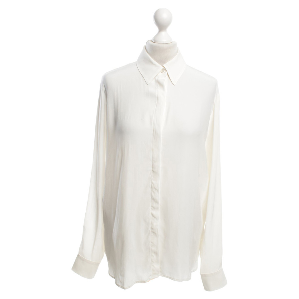 Frame Denim Zijden blouse in crème