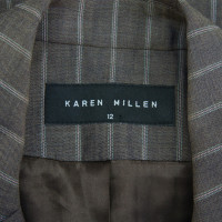 Karen Millen Striped jacket in brown