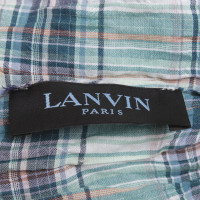 Lanvin Karierter Schal in Grün