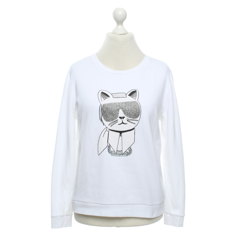 Karl Lagerfeld Top Cotton in White