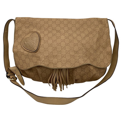 Gucci Babouska Shoulder Bag aus Leder in Beige