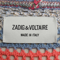 Zadig & Voltaire Colorful coat of crochet lace