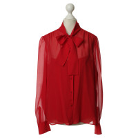 Prada Button blouse in red