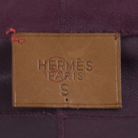 Hermès Leren jack met ceintuur