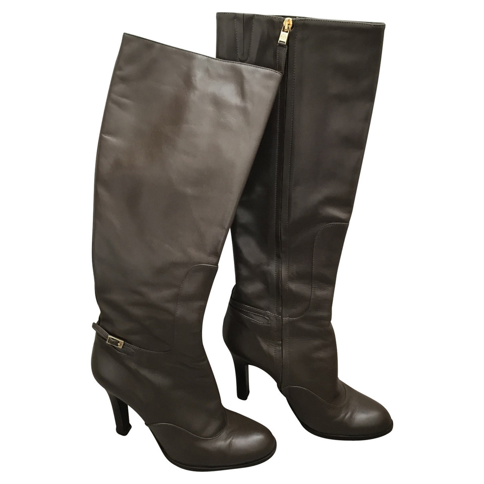 L.K. Bennett Bottes en Cuir en Marron