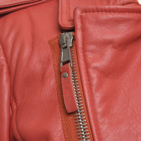 Balenciaga Jacket/Coat Leather in Red
