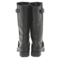 Max Mara Black leather boots