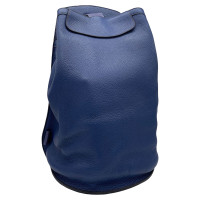 Hermès Sherpa Backpack aus Leder in Blau