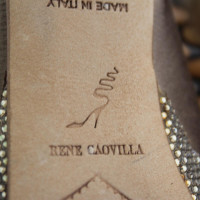René Caovilla Satin sandal