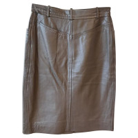 Louis Vuitton Skirt Leather in Grey