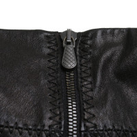 Bottega Veneta Leather pants in dark brown