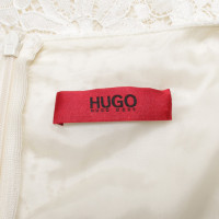 Hugo Boss Lace dress in creamy white