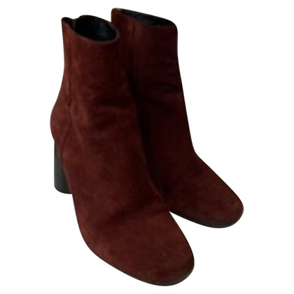 Sandro Ankle boots Suede in Bordeaux