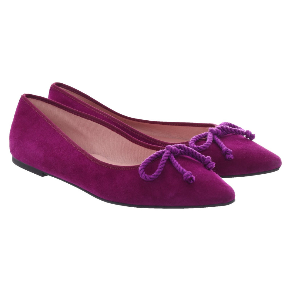 Pretty Ballerinas Slippers/Ballerinas Leather in Violet