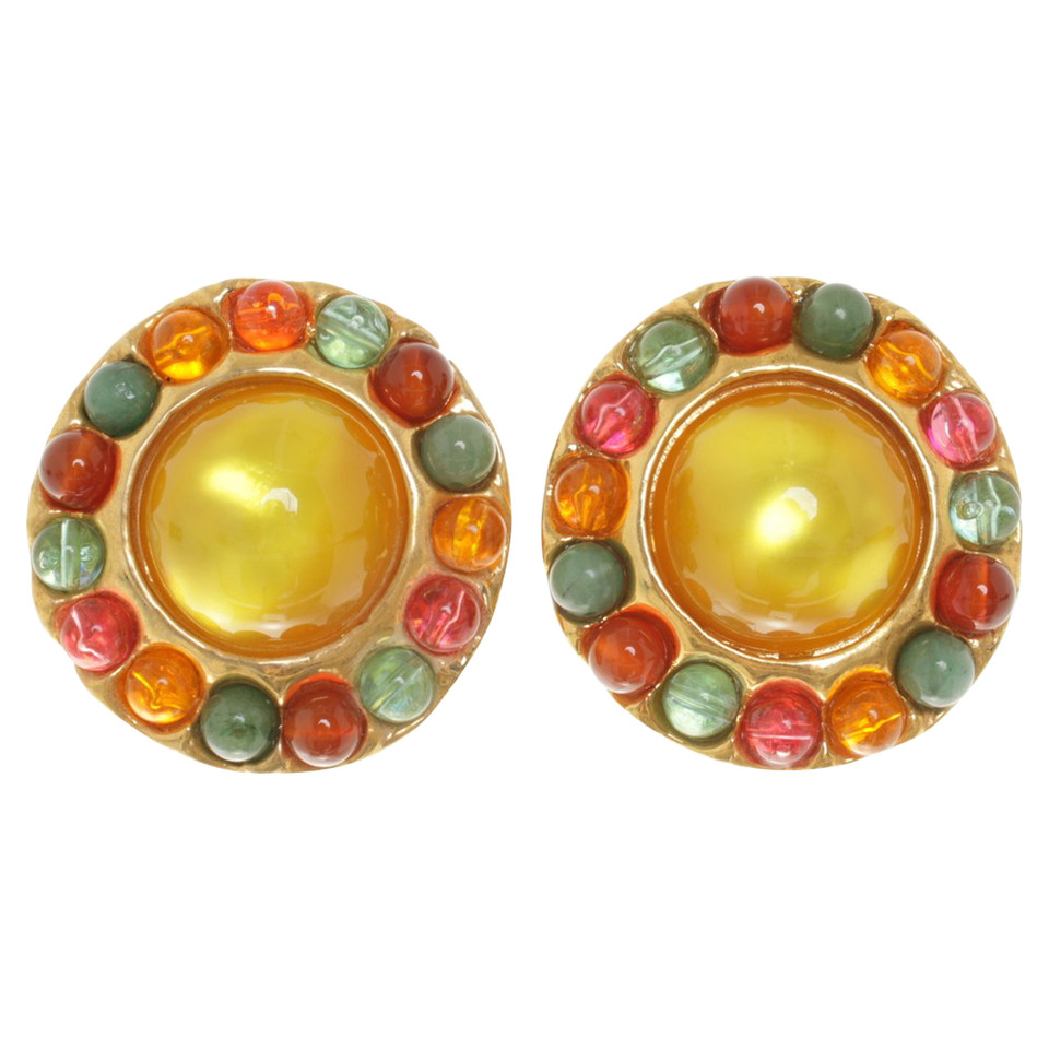 Chanel Clip earrings in multicolor