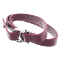 Aigner Leather bracelets in brown / fuchsia