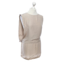 Neil Barrett Chemise en soie beige