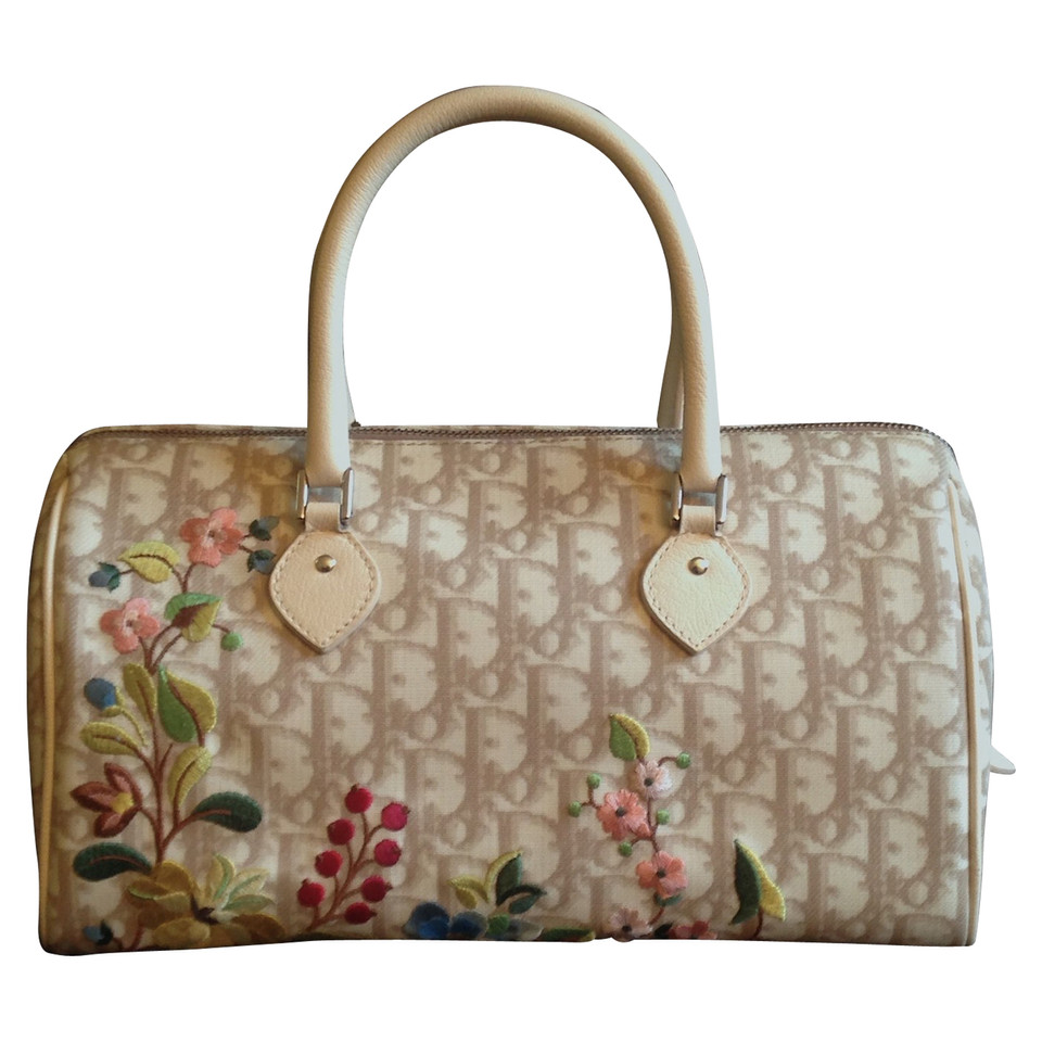 Christian Dior Handbag with floral embroidery