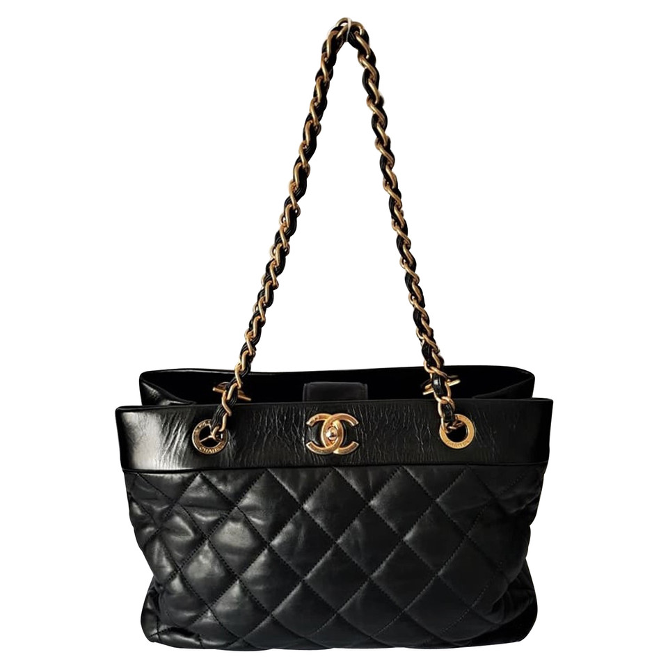 Chanel Chanel Soft Elegance Calfskin Tote Bag - Buy Second hand Chanel ...
