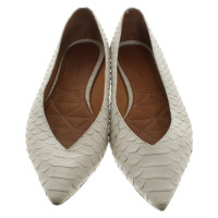 Isabel Marant Slipper/Ballerinas aus Leder in Creme