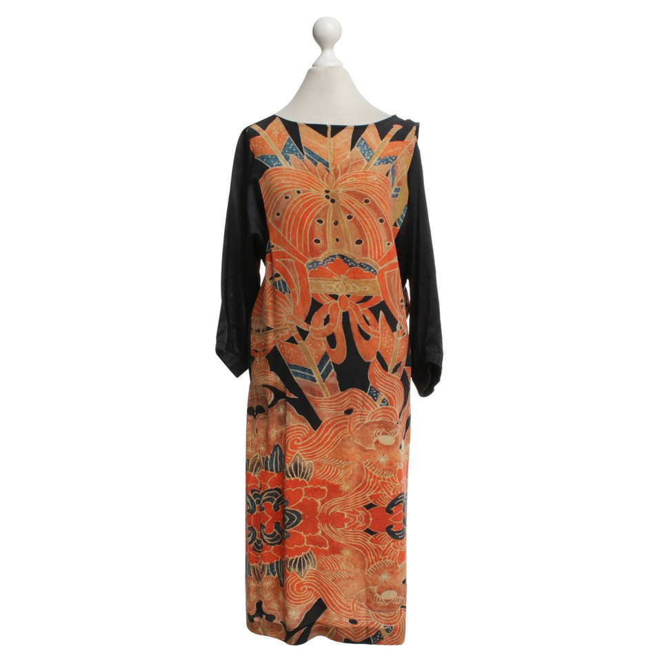 Dries Van Noten Kleid mit floralem Print