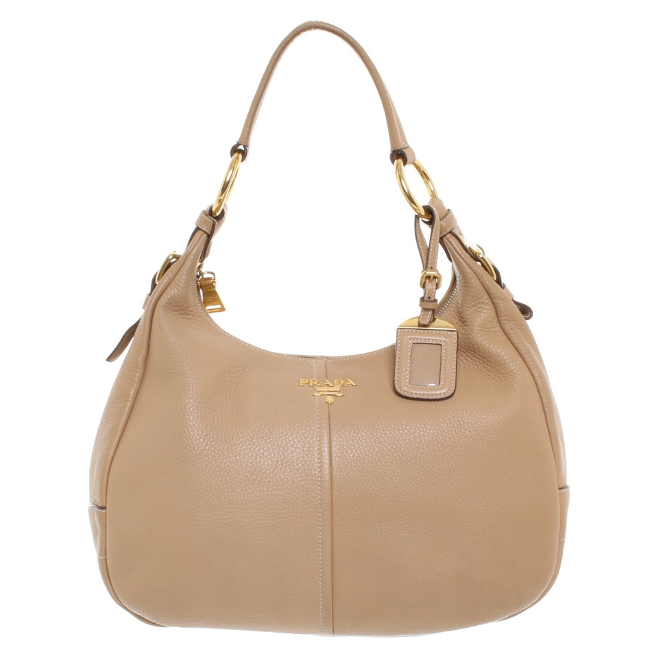 Prada Beuteltasche in Beige