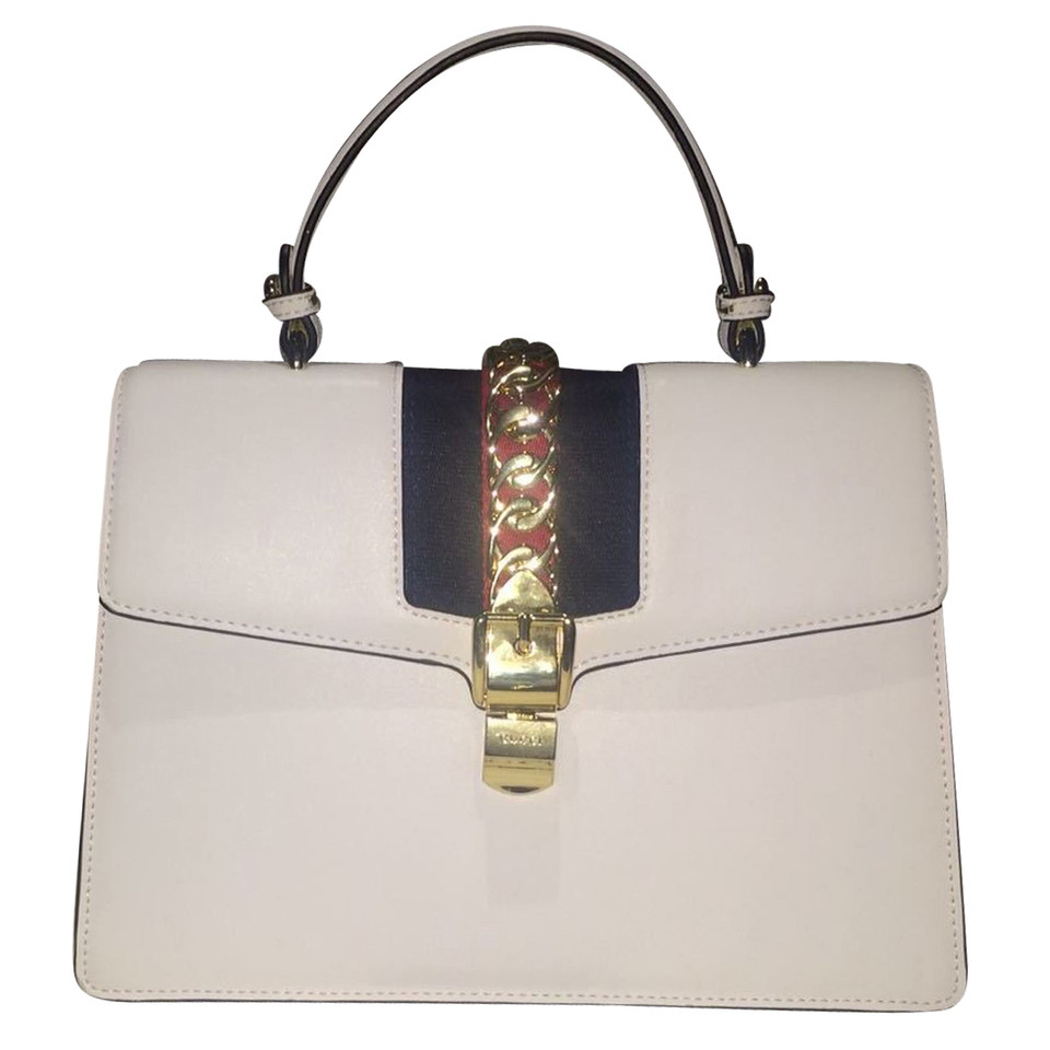 Gucci Sylvie Bag Medium Leather in White