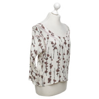 Marni Zijden blouse met bloemenprint