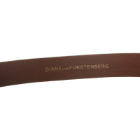 Diane Von Furstenberg Cintura in Pelle in Marrone