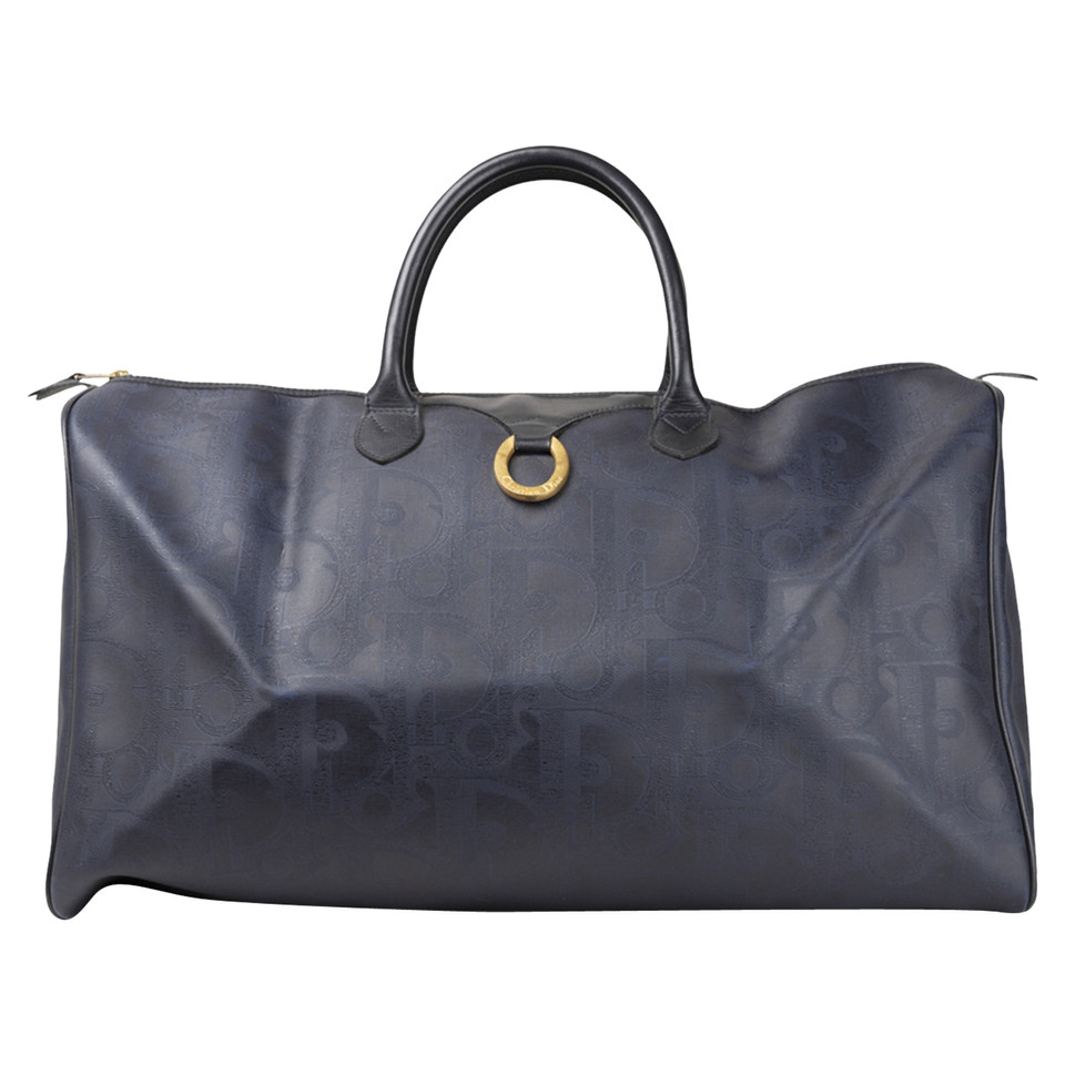 Christian Dior Borsa da viaggio in Tela in Blu