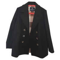 Aquascutum Jacket/Coat Wool in Black