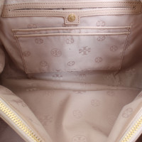 Tory Burch Patent leather shoulder bag in nude