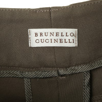 Brunello Cucinelli 7/8-trousers in khaki