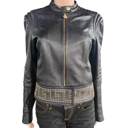Versace For H&M Jacket/Coat Leather in Black