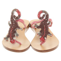 Kenzo Sandals Leather in Bordeaux