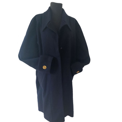 Chanel Giacca/Cappotto in Cashmere in Blu