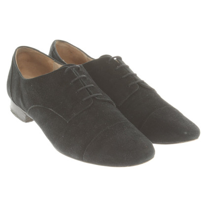 Massimo Dutti Lace-up shoes Leather in Black