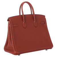 Hermès Birkin Bag 25 in Pelle in Rosso