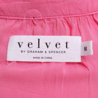 Velvet Blouse in roze