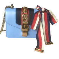 Gucci Sylvie Bag in Pelle in Blu
